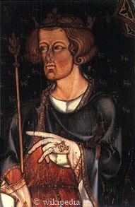 Portrait in der Westminster Abbey von Edward I.