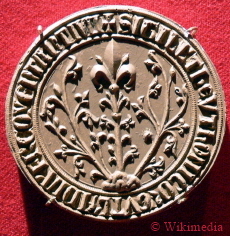Siegel der Deutschen Kaufmannsgilde in Wisby auf Gotland um das Jahr 1161